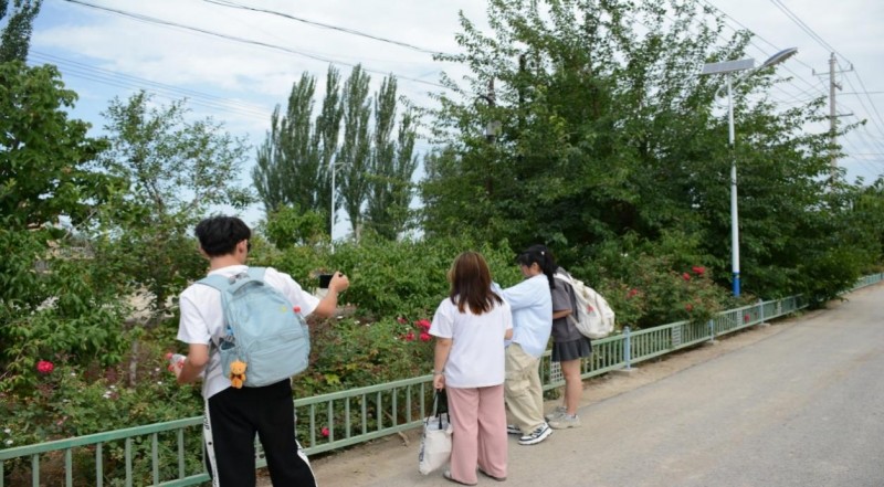 塔里木大學(xué)信息工程學(xué)院助力英買力村鄉(xiāng)村振興，拍攝宣傳點亮發(fā)展新途